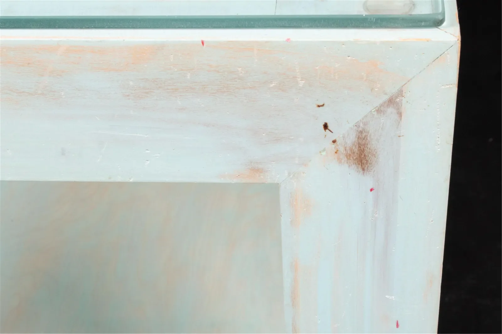 Robin's Egg Washed Two-Tier Console - Image 6