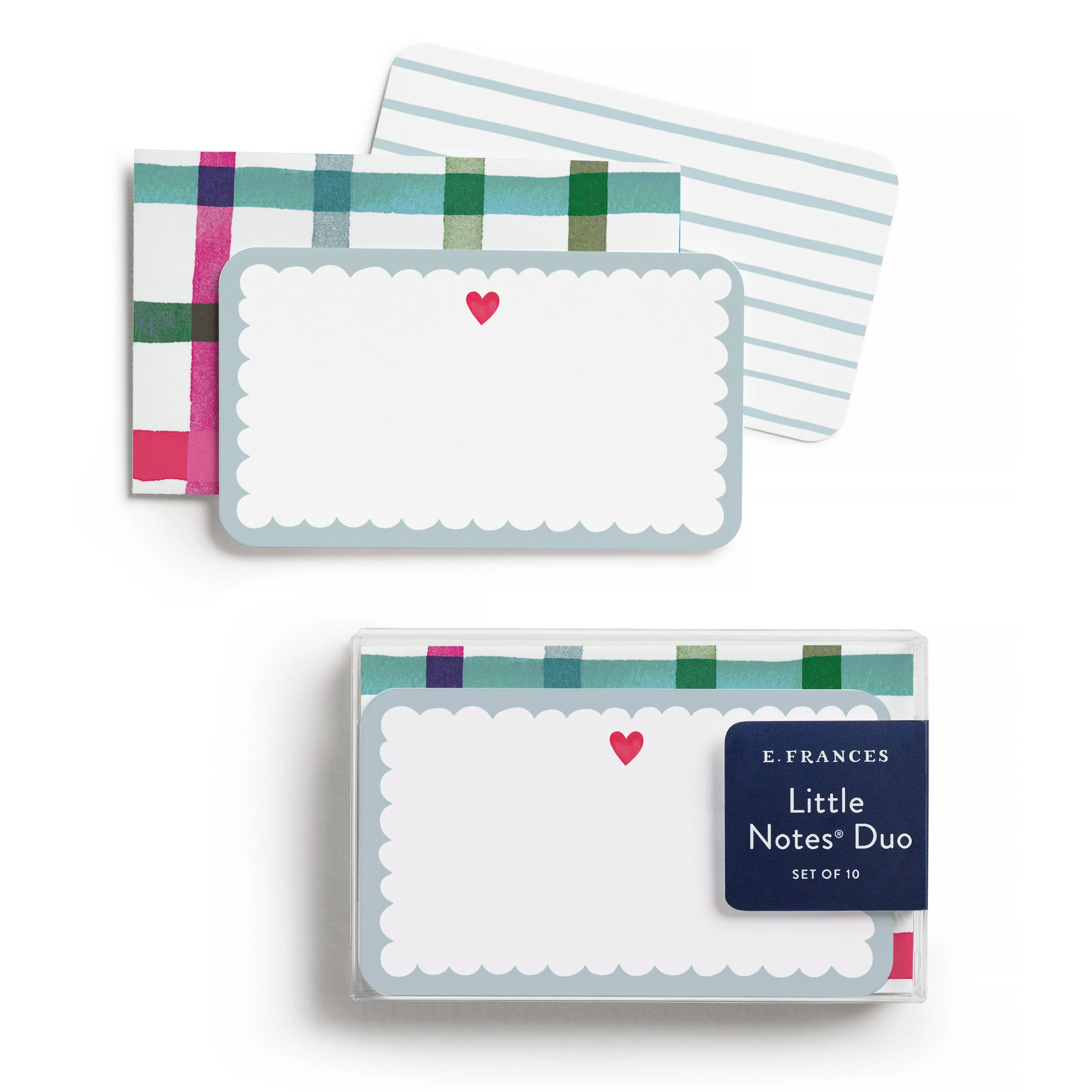Scalloped Heart Little Notes® Duo Set, Notecards & Envelopes - Image 2