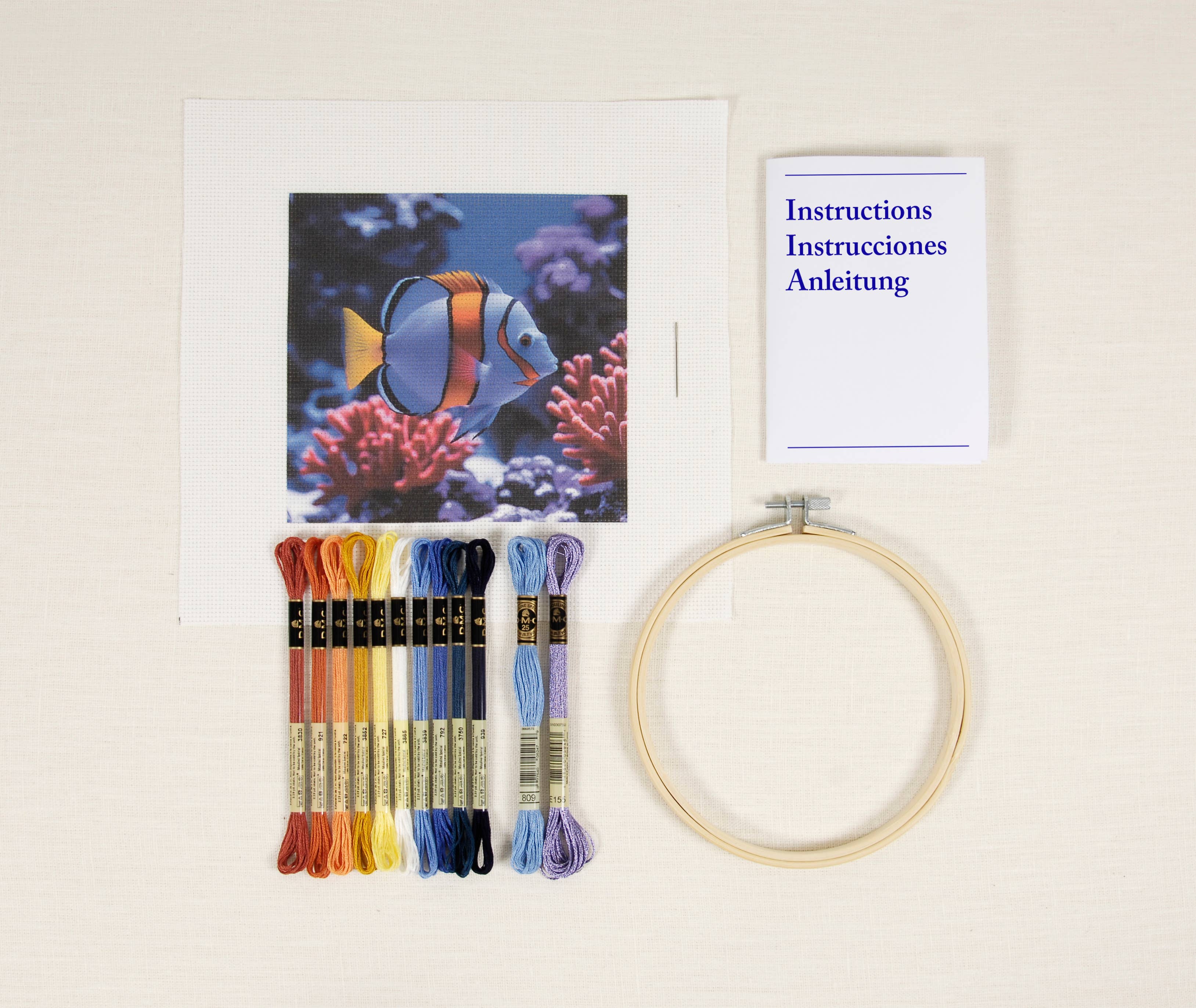 Sealife Scenery Fish Cross Stitch - Image 2