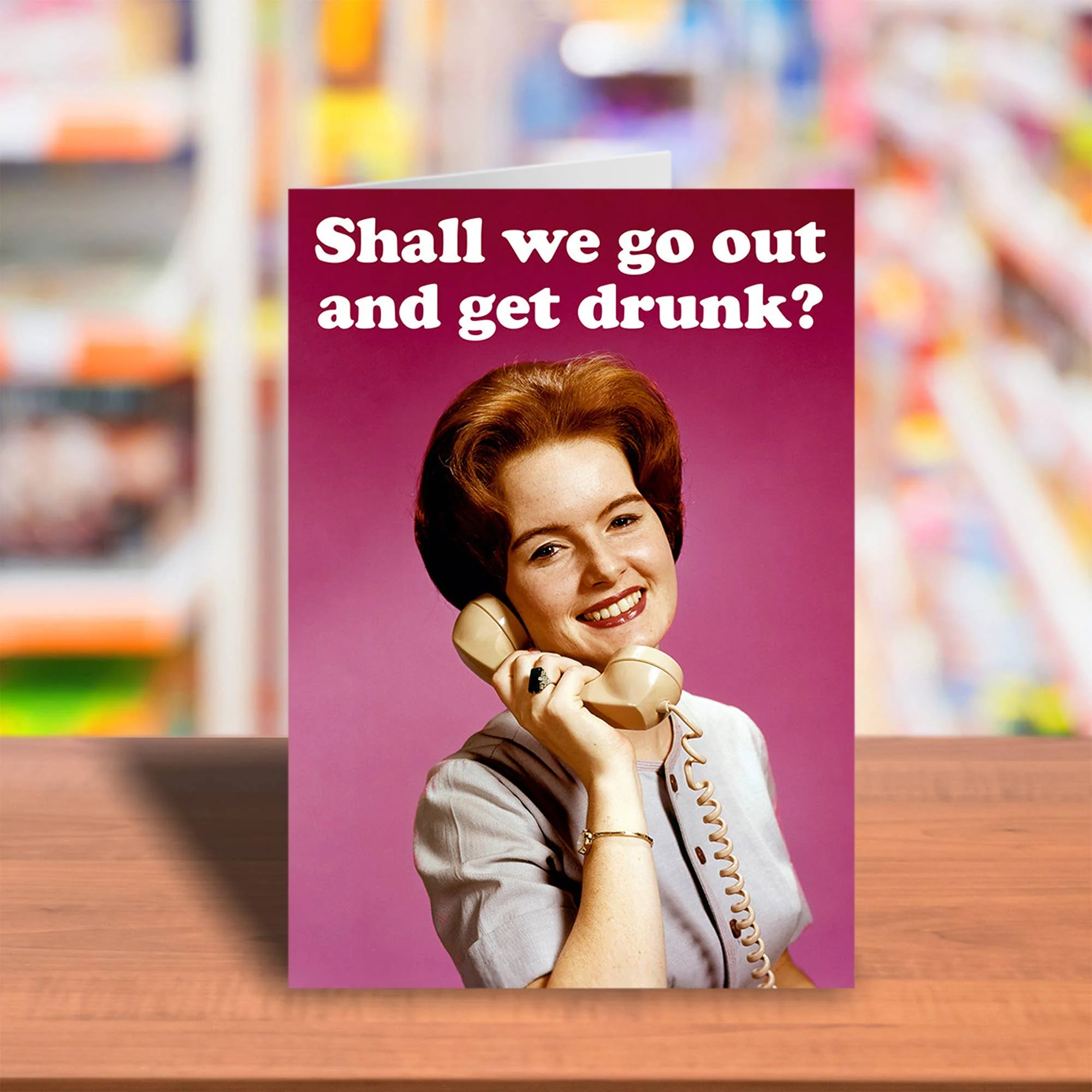 Shall we go out and get drunk Greeting Card - Image 4