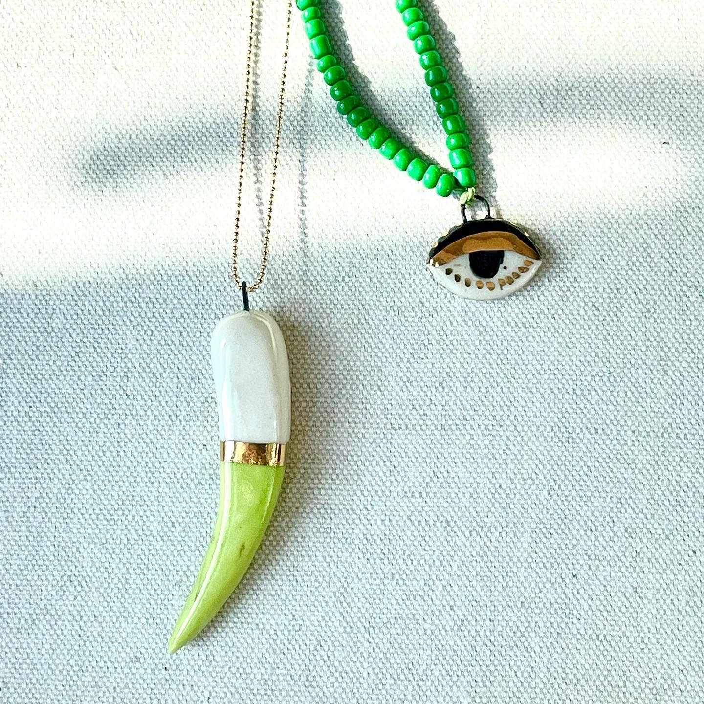 Shark tooth necklace: Navy - Image 7
