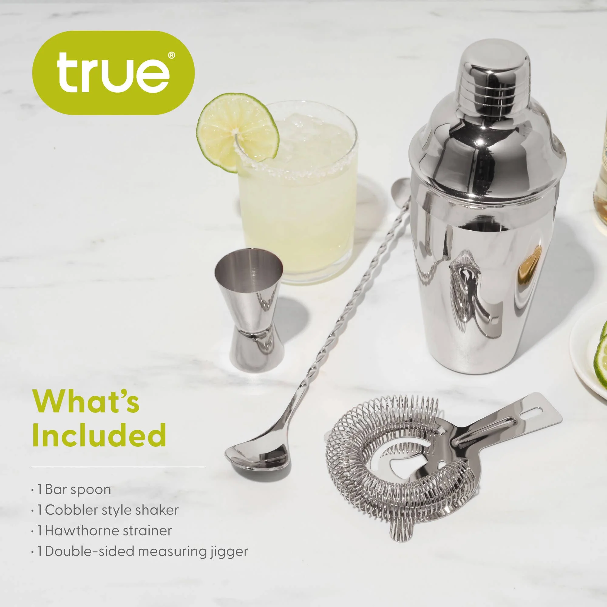 Stainless Steel Barware Set of 4 - Image 7