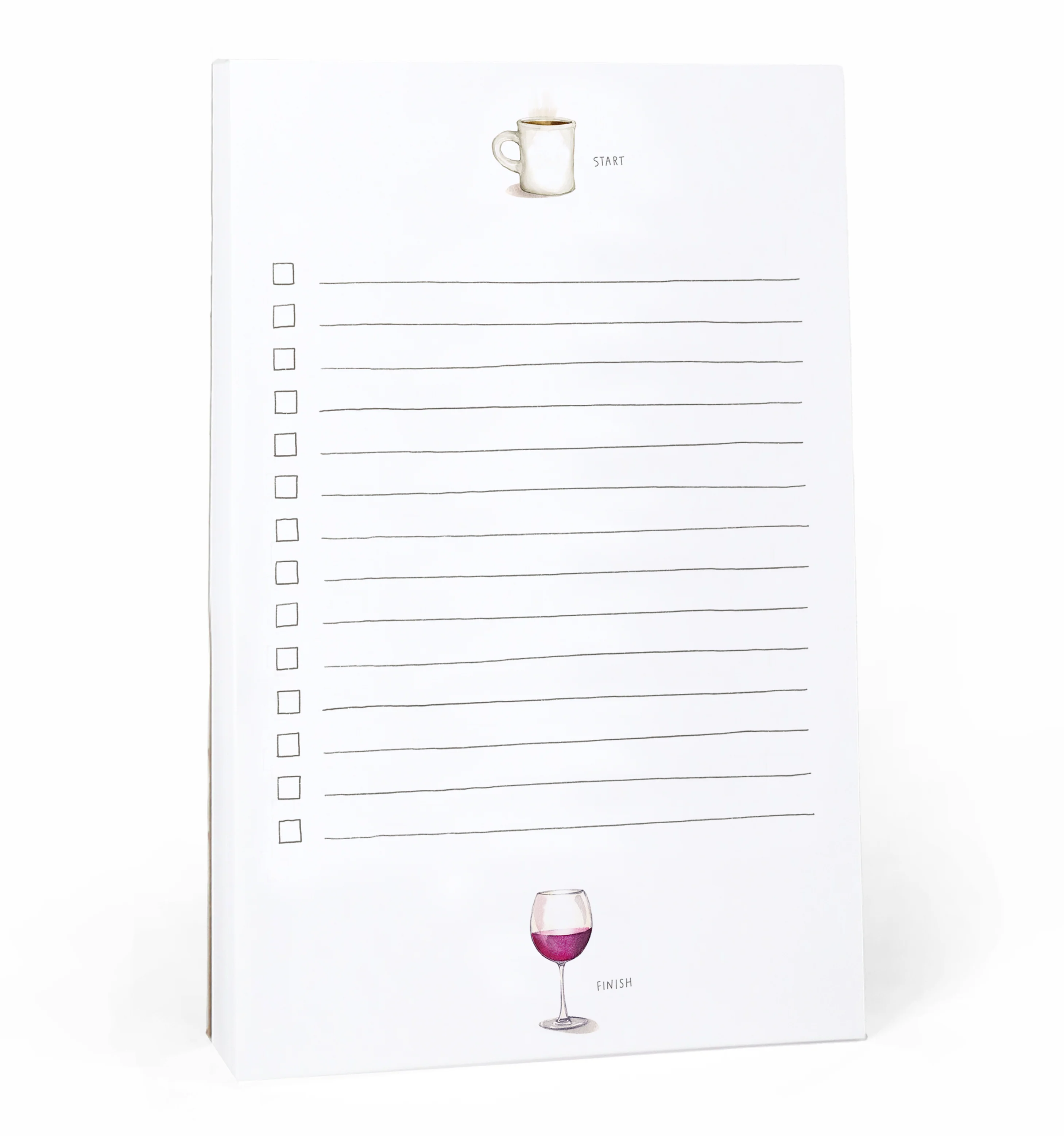 Start & Finish Illustrated Notepad