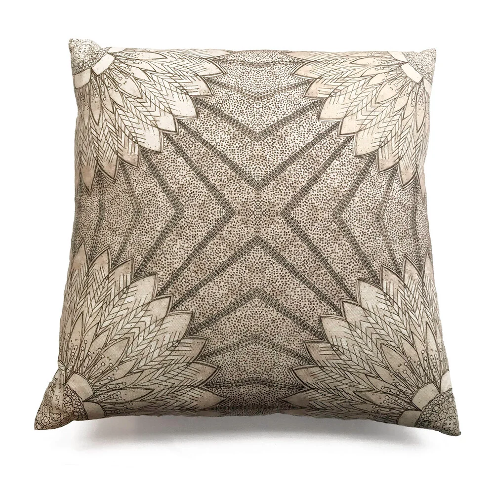 Sunflower Radiance Reversible Linen Pillow - Image 3