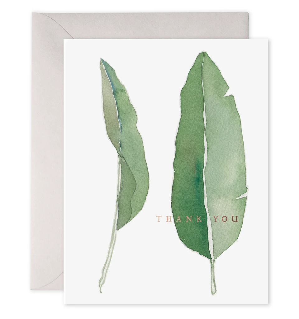 Thank You Leaves Greeting Card (Boxed Set of 6) - Image 2
