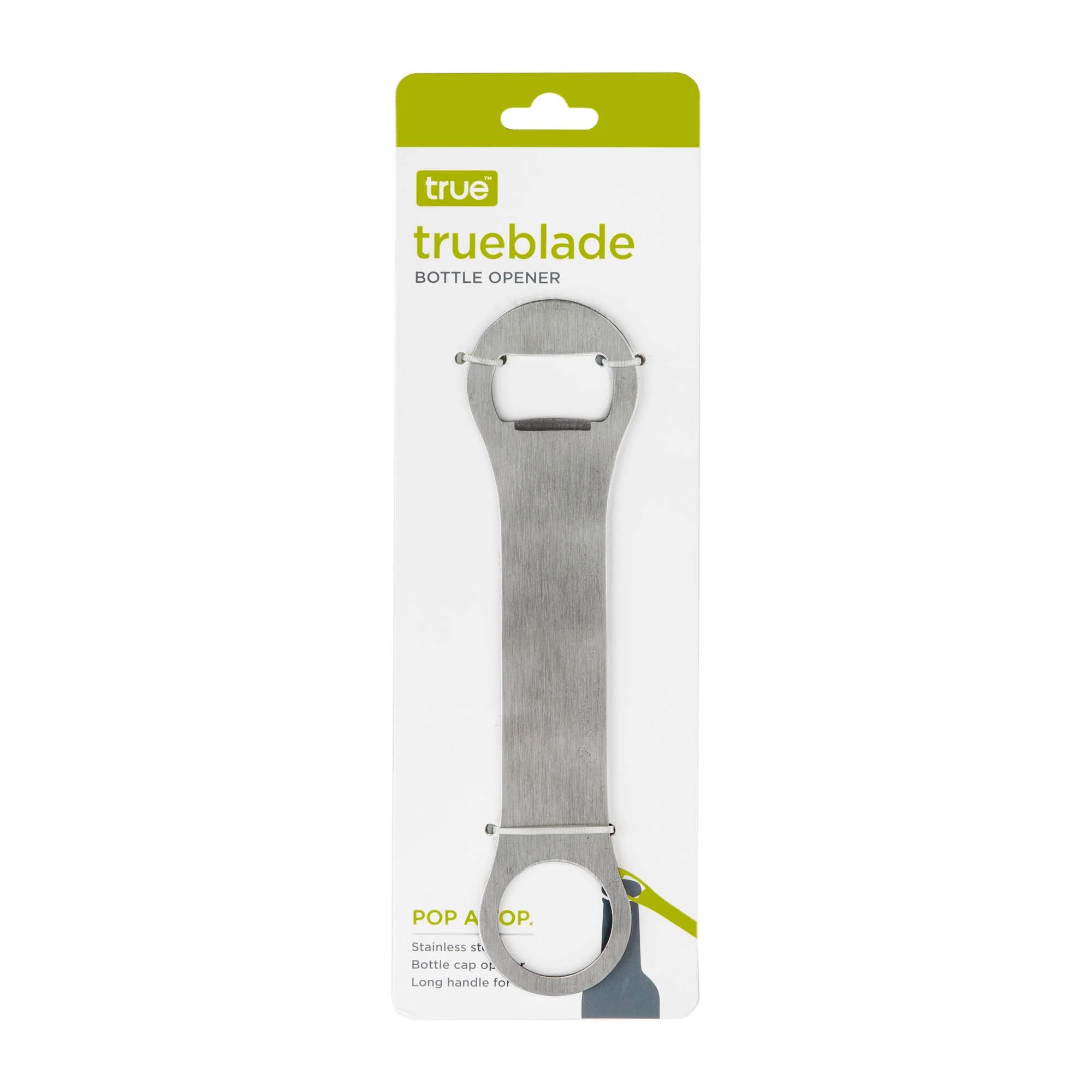 TrueBlade Stainless Steel Bottle Opener Silver or Black - Image 3