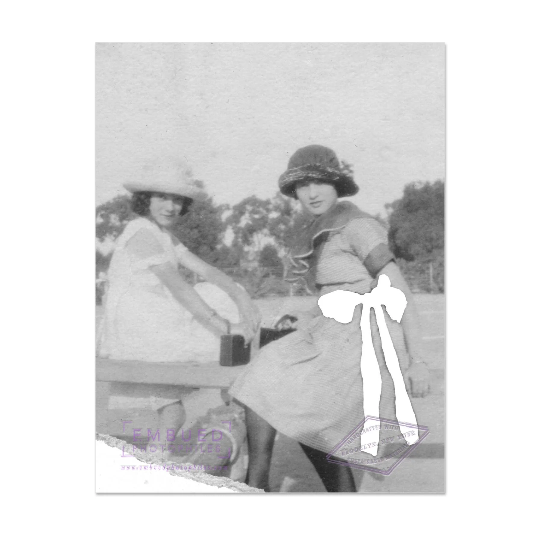 Two Women One Bow Happy Birthday Card - Image 2