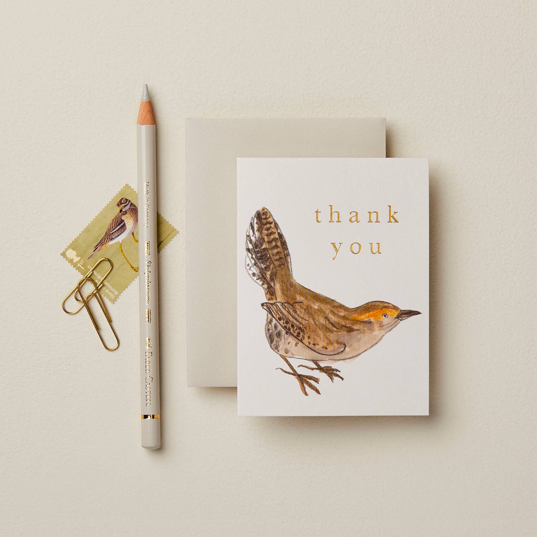 Wren 'Thank You' Mini Card - Image 2